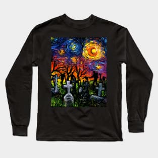 Starry Night of the Living Dead Long Sleeve T-Shirt